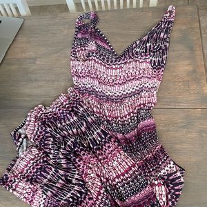 Purple and pink, Long dress, size large.